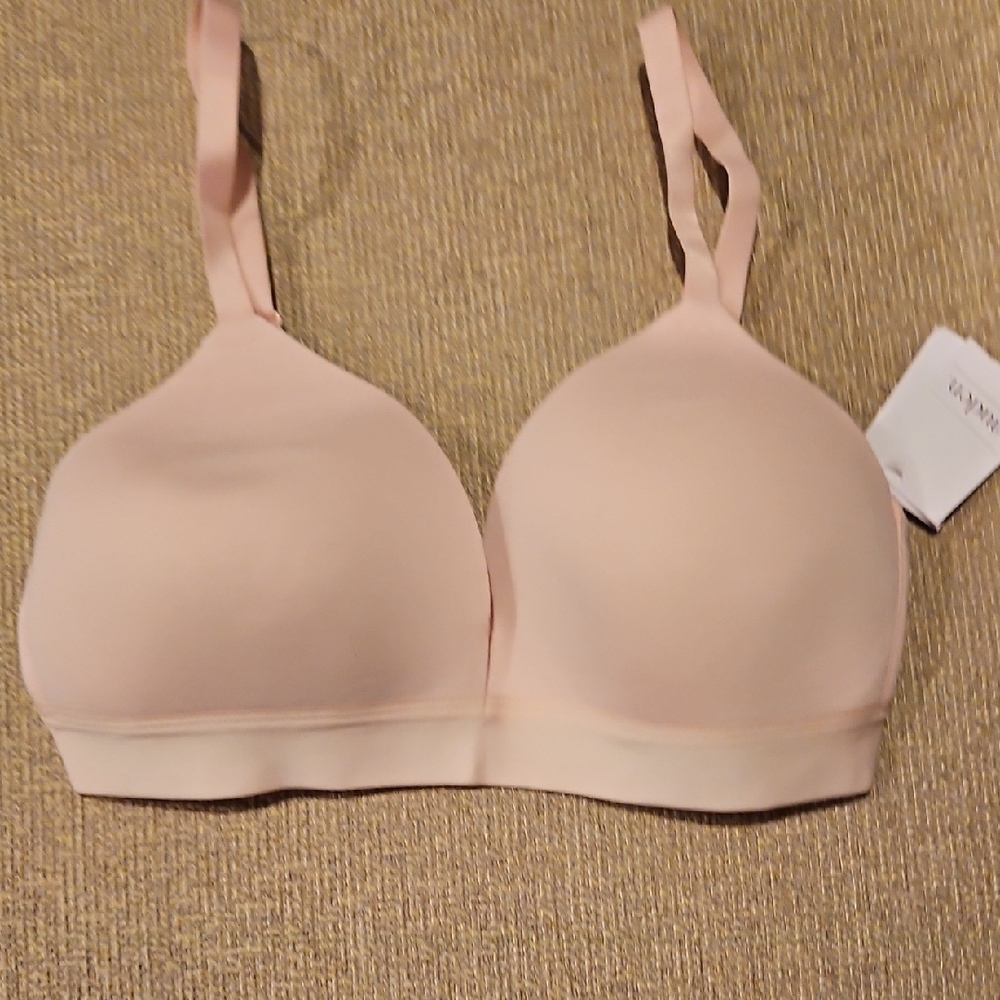 Auden Padded Wireless Adjustable Strap Bra Sz. 34C Blush Pink NWT